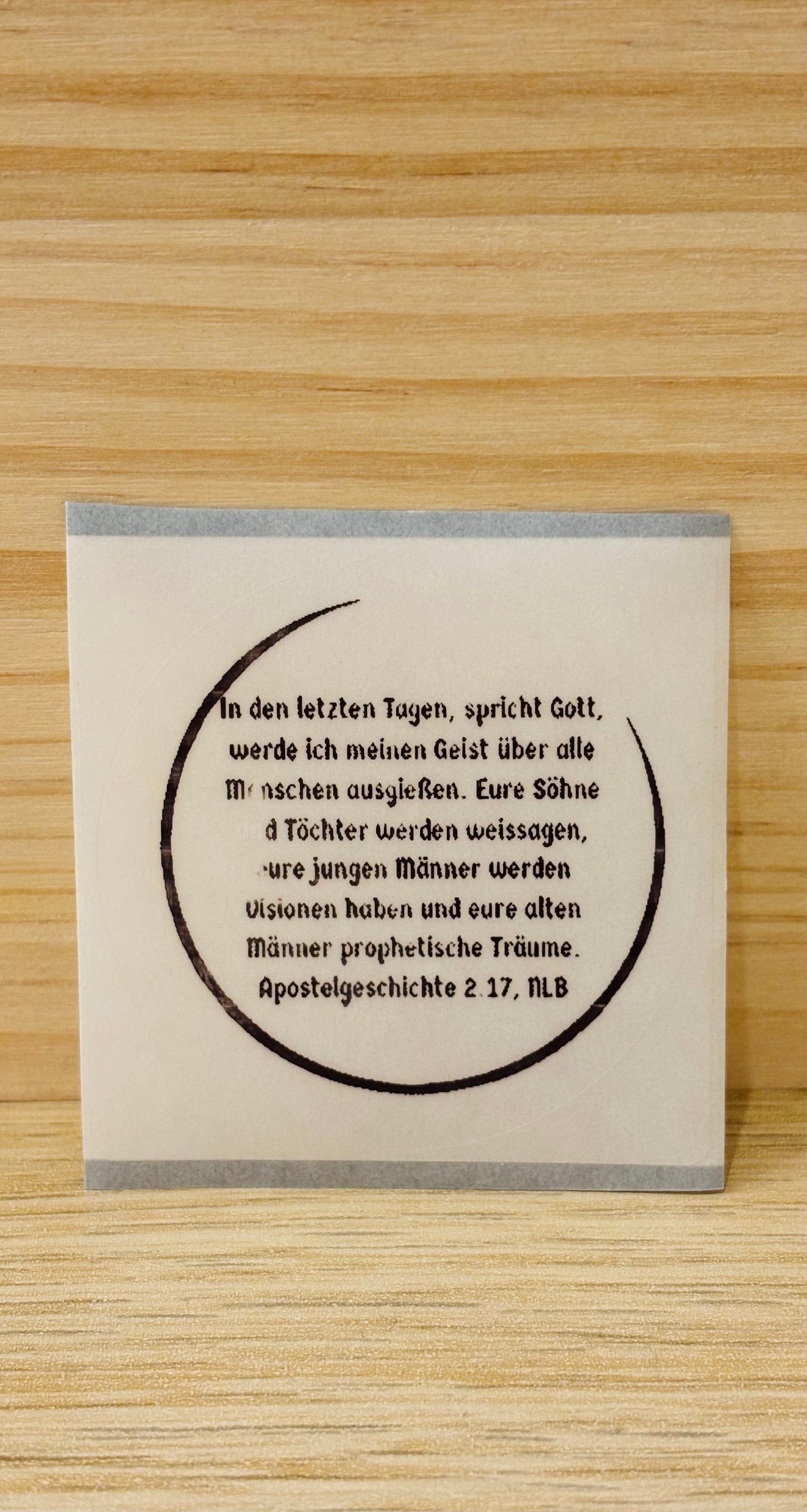 Pfingst-Aufkleber: Apst. 2.17