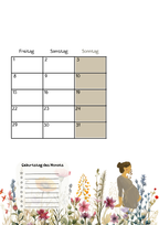 Family planner 2027 für Frauen