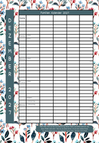 Wand Familien Kalender 2027 - für 5 Leute
