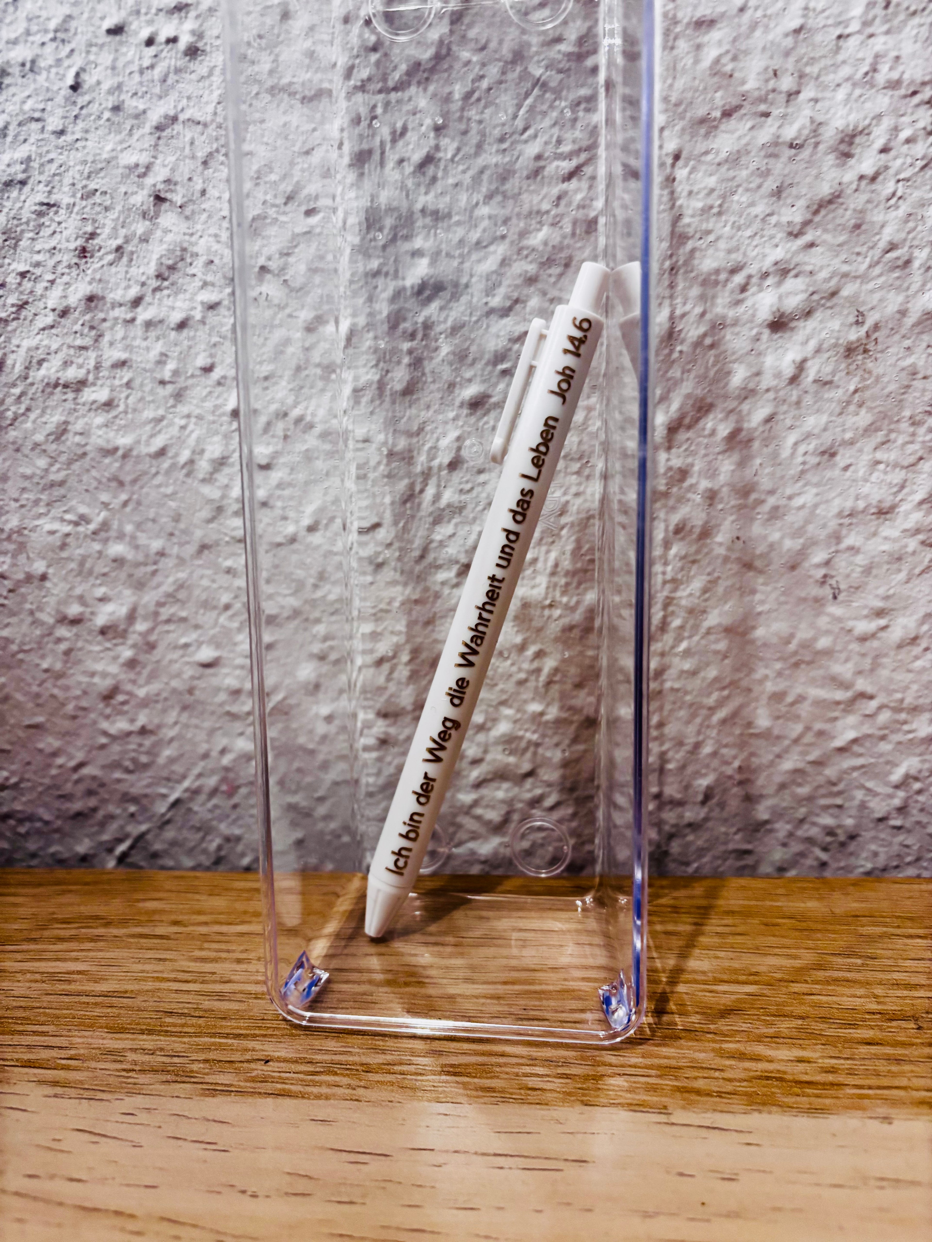 Kugelschreiber mit Bibelverse