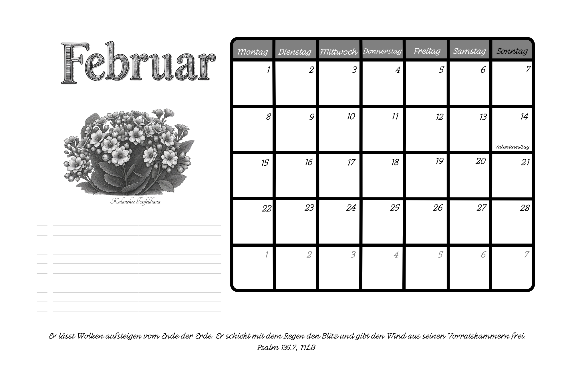 Tischkalender 2027