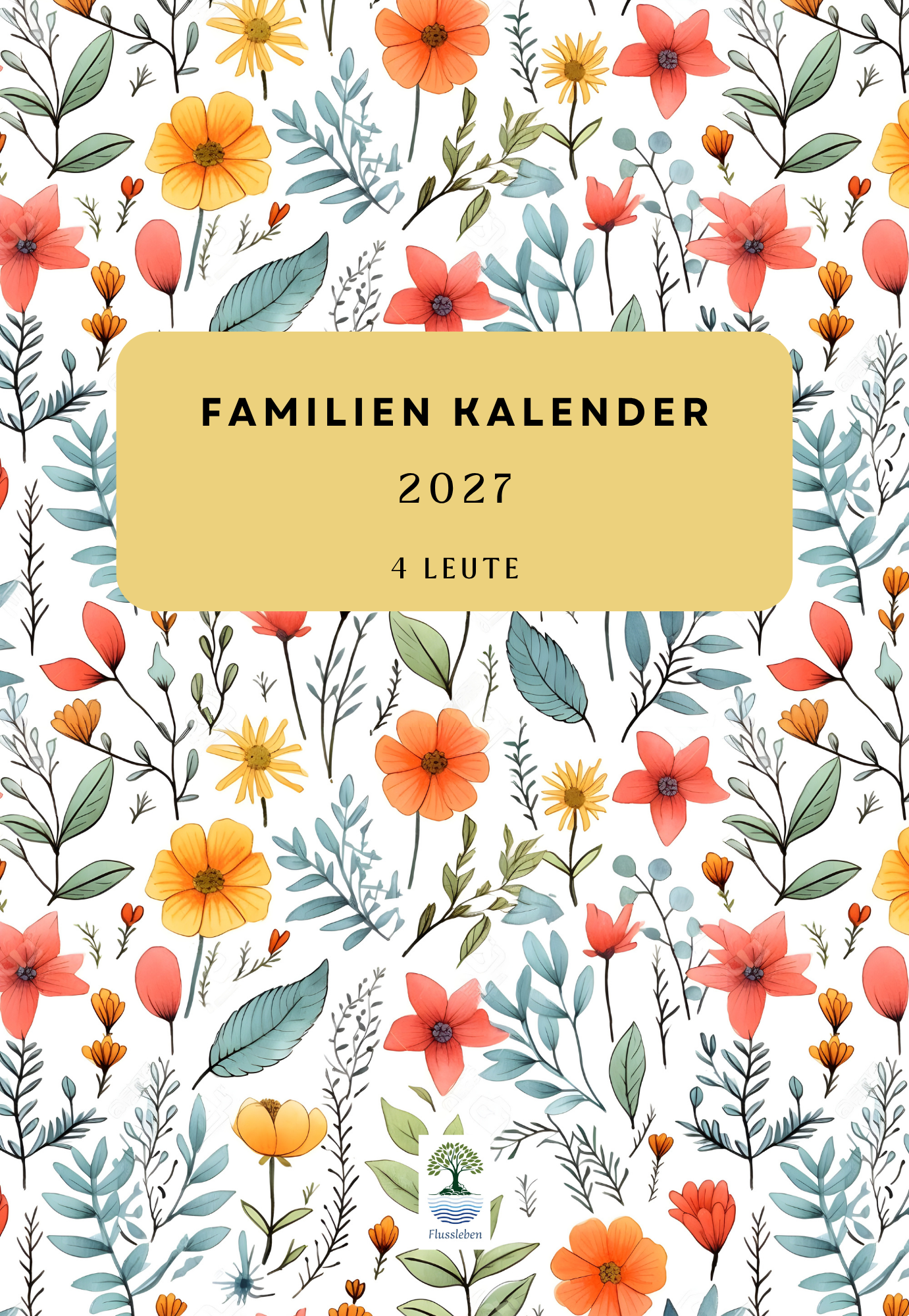 Familien Kalender 2027 - 4 Leute
