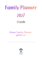 Family planner 2027 für Frauen
