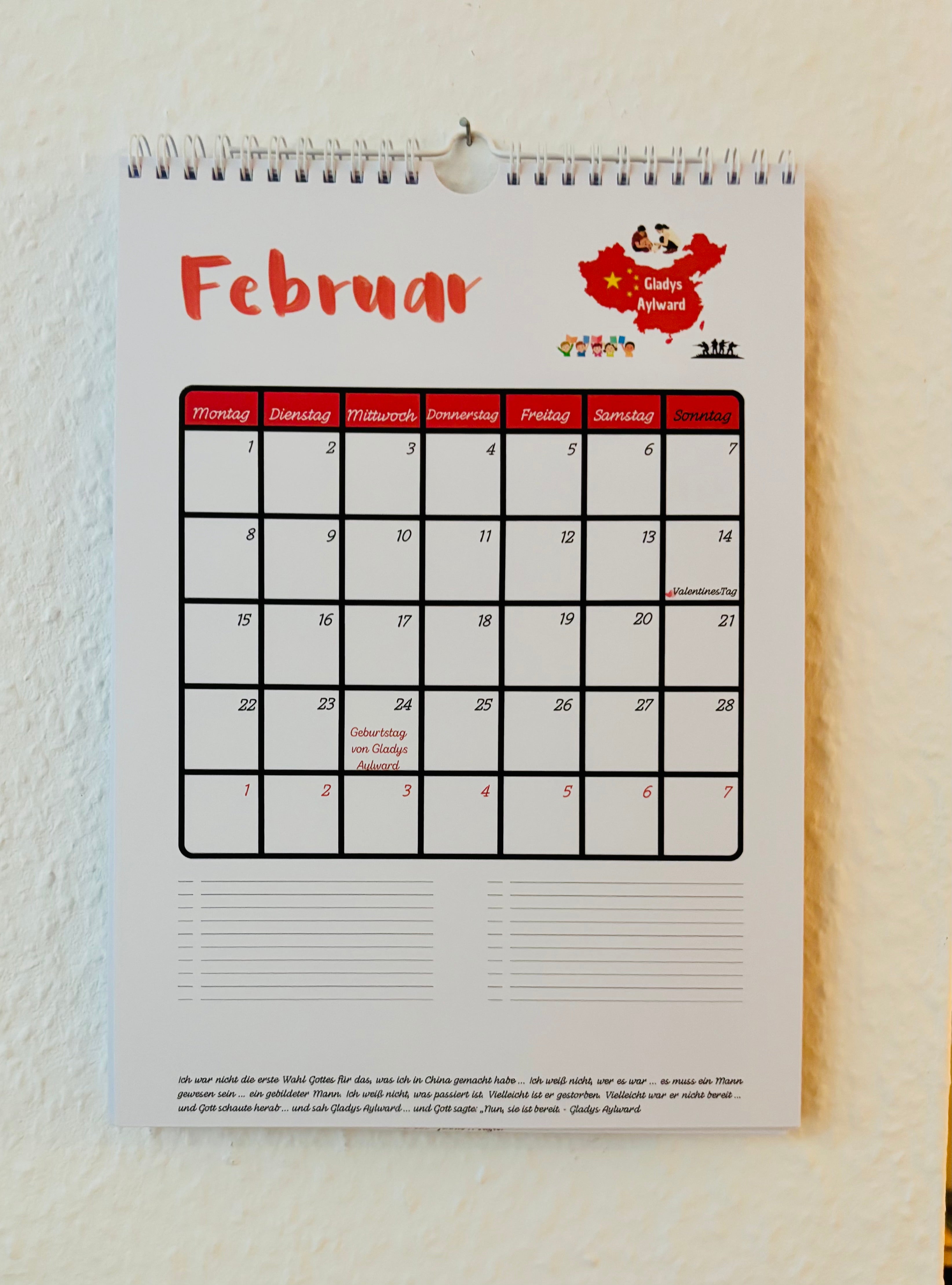 Wandkalender 2027