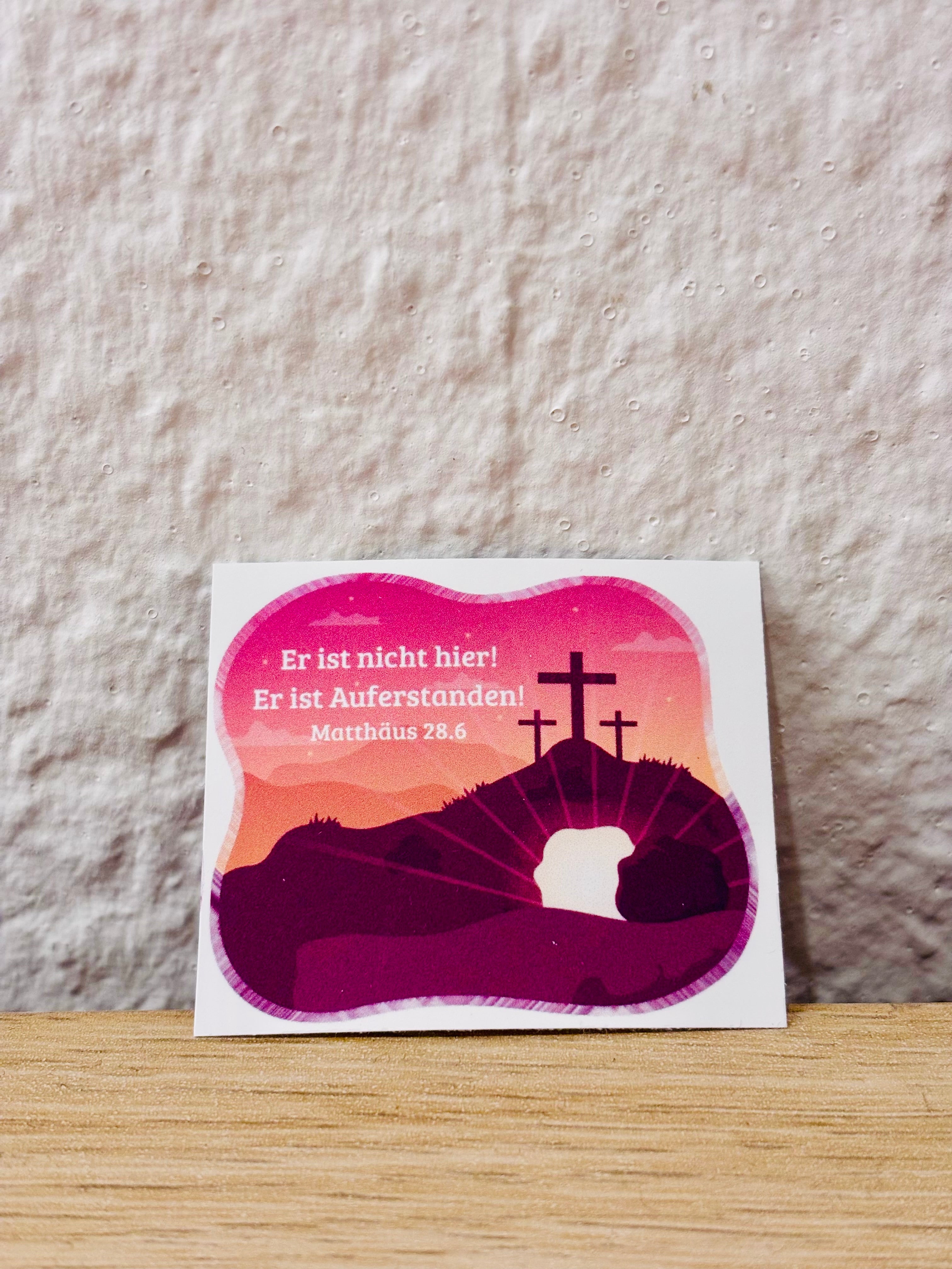 Stickers: Matthäus 28.6 - Wein, Mittel