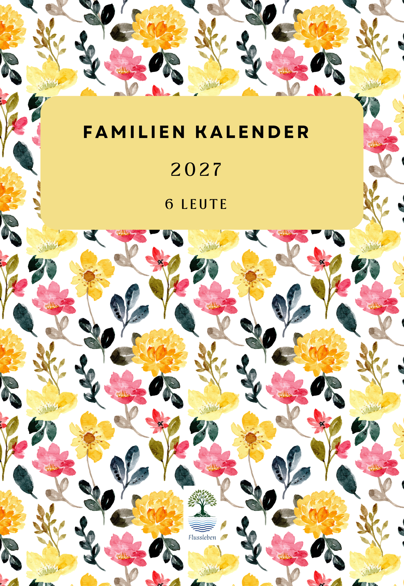 Familien Kalendar 2027 - 6 Leute