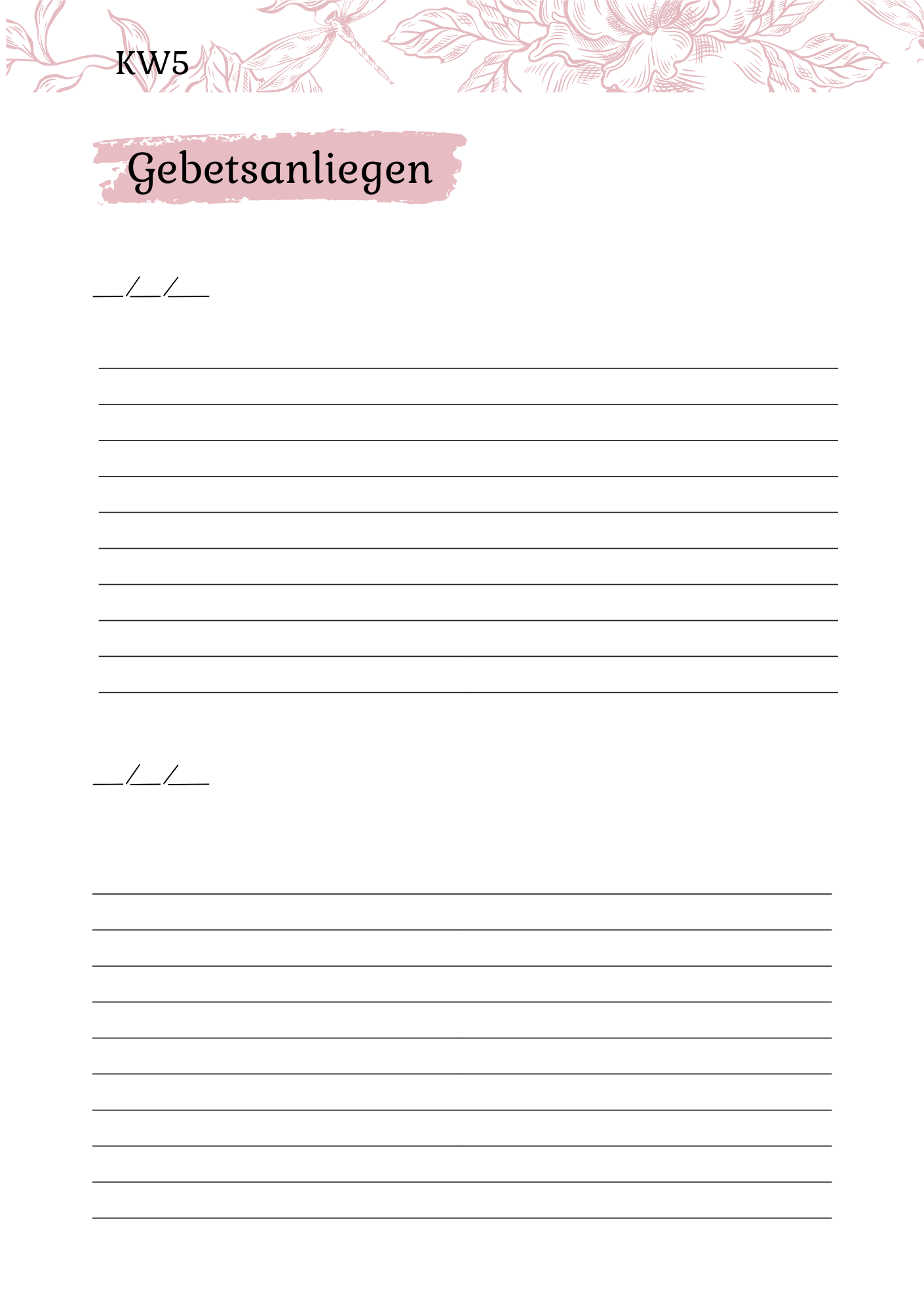 Prayer Journal 2027