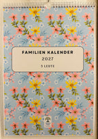 Wand Familien Kalender 2027 - für 5 Leute
