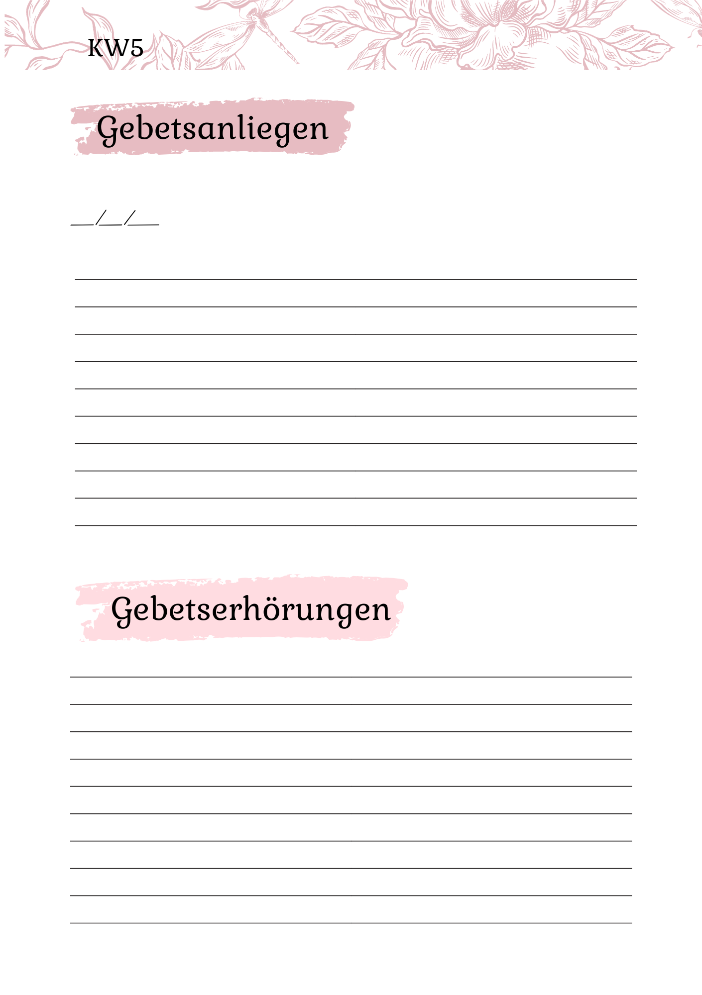 Prayer Journal 2027
