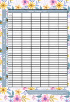 Familien Kalendar 2027 - 6 Leute