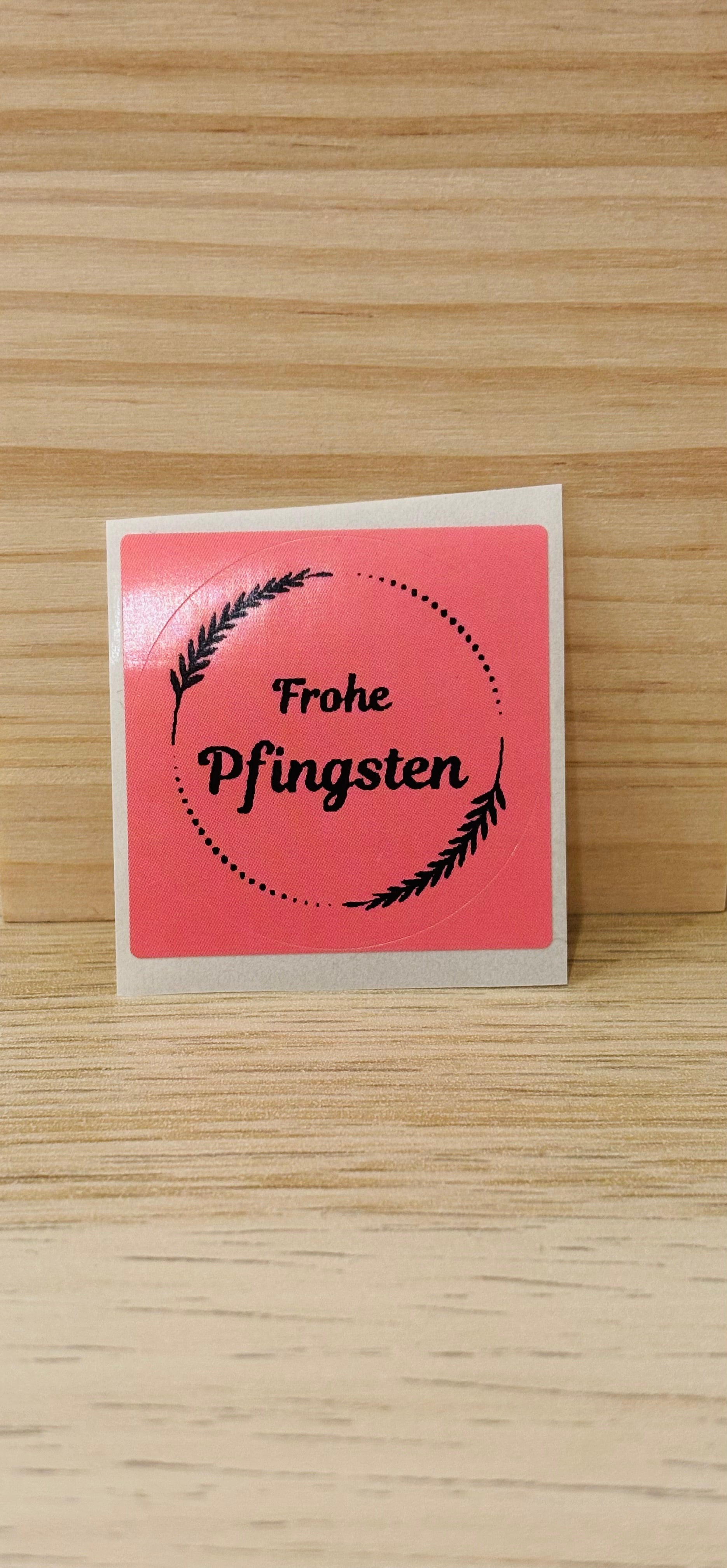 Aufklebern: Frohe Pfingsten