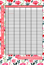 Familien Kalendar 2027 - 6 Leute