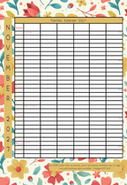 Familien Kalendar 2027 - 6 Leute