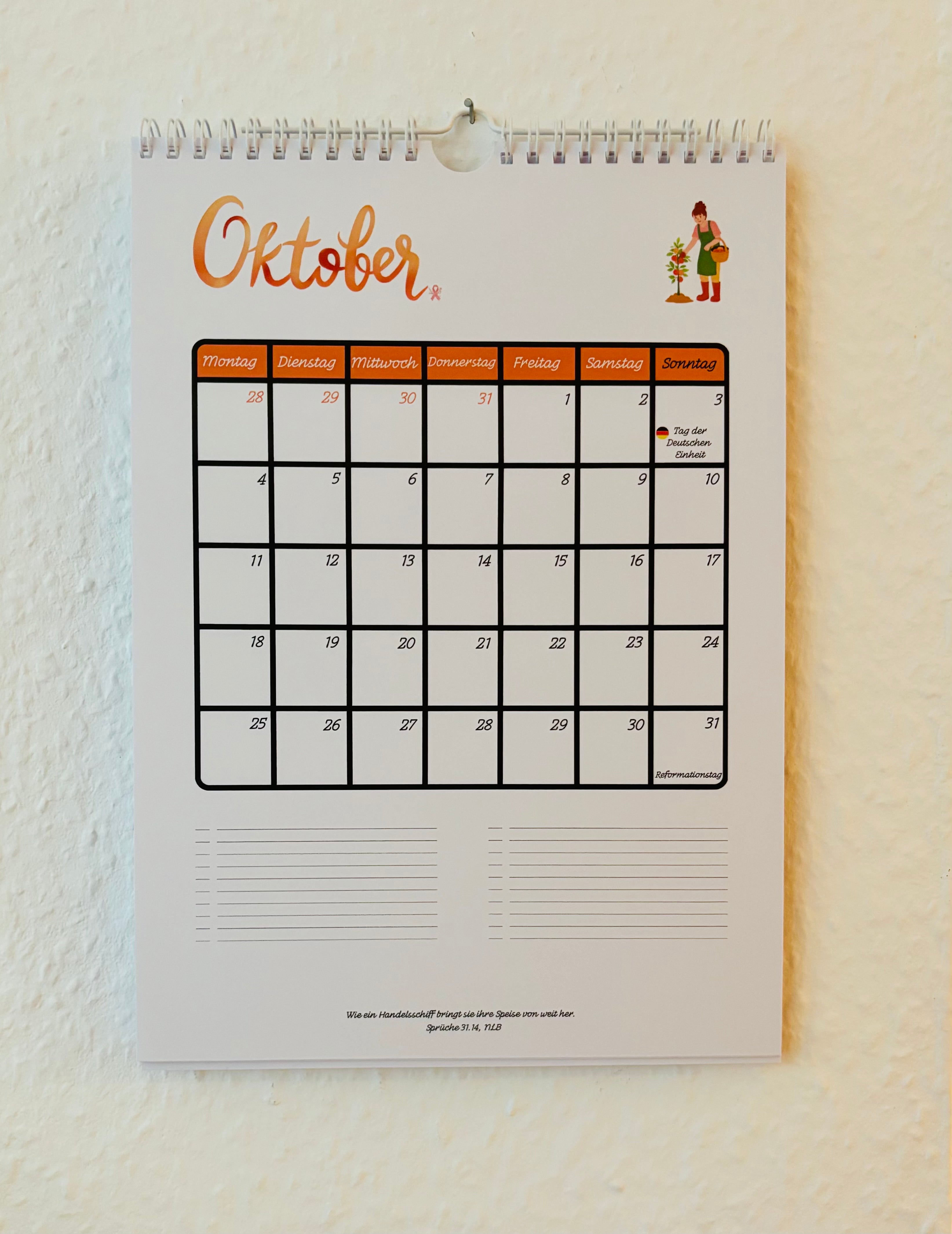 Wandkalender 2027