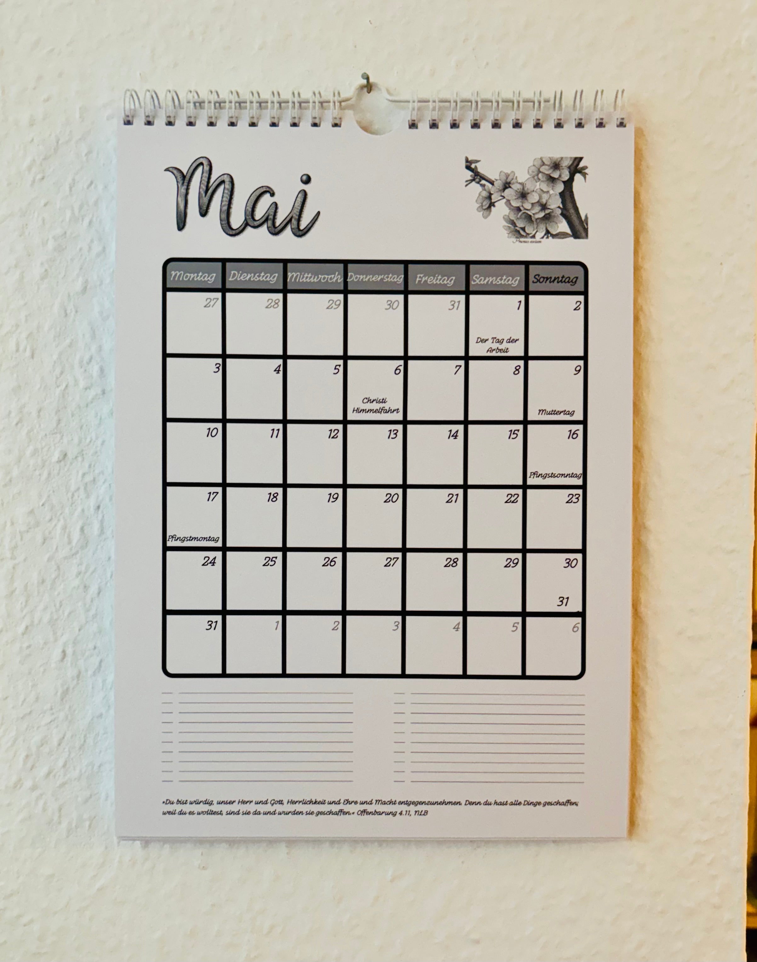 Wandkalender 2027