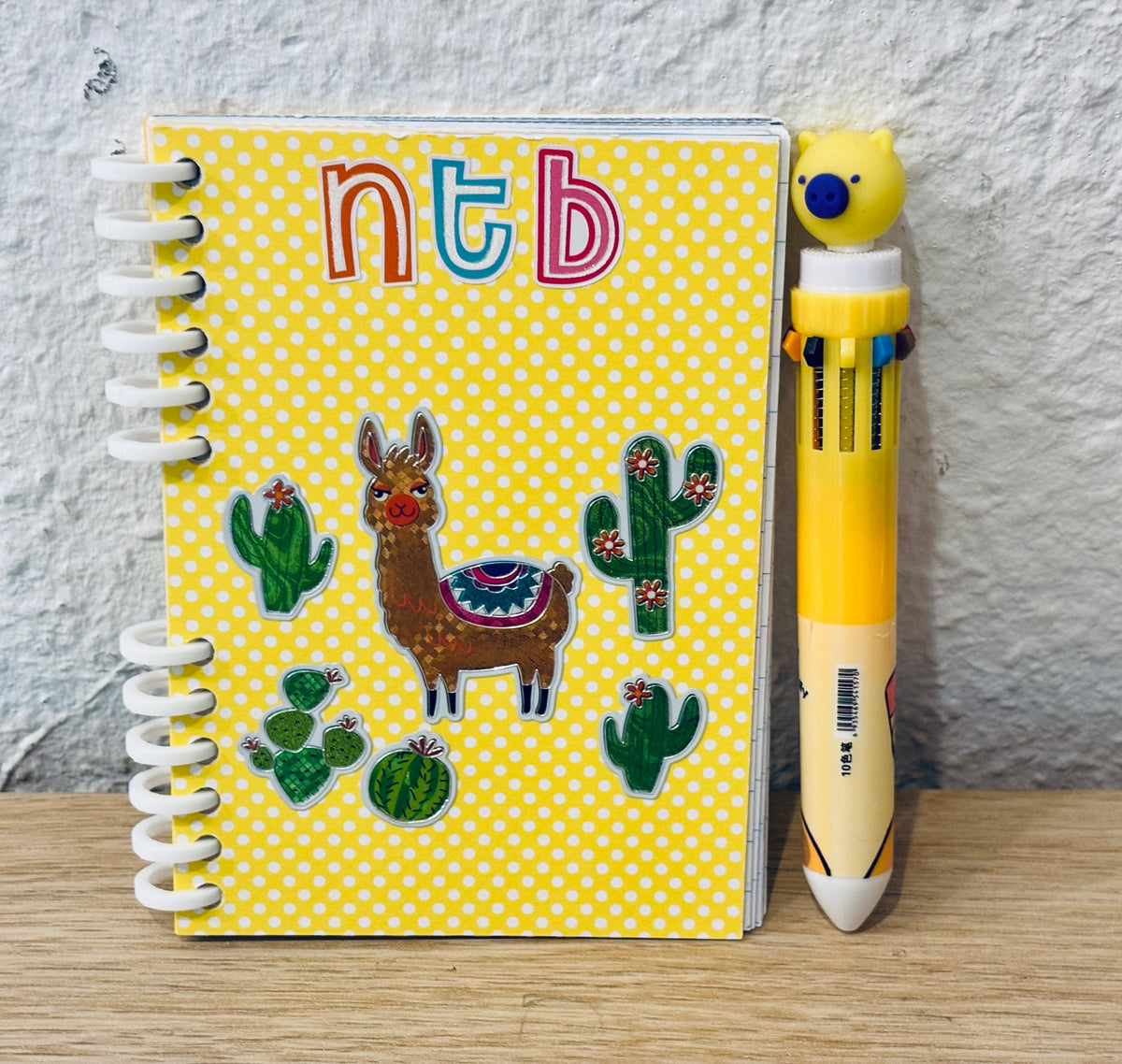 Notizheft + Buntstift