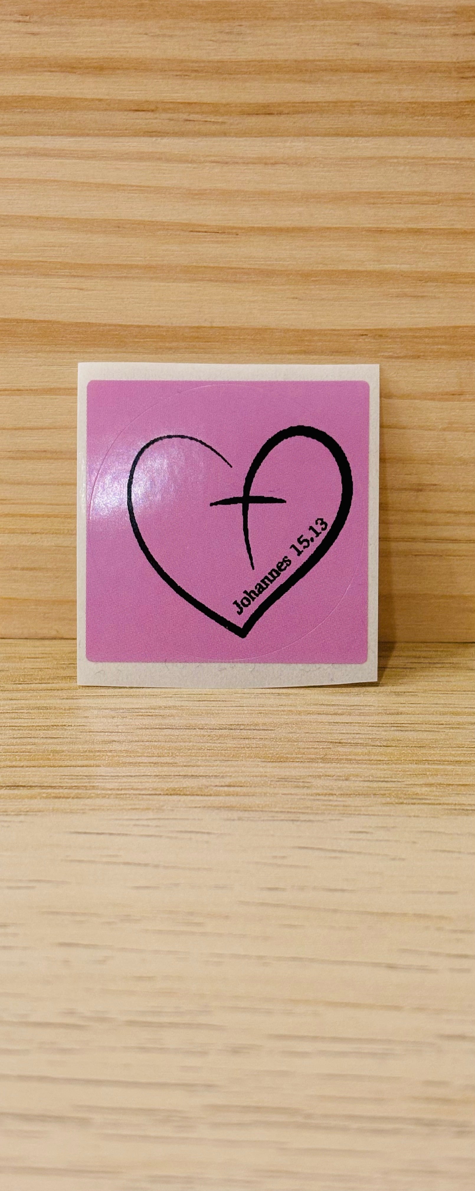 Aufklebern: Johannes 15.13