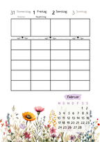 Family planner 2027 für Frauen