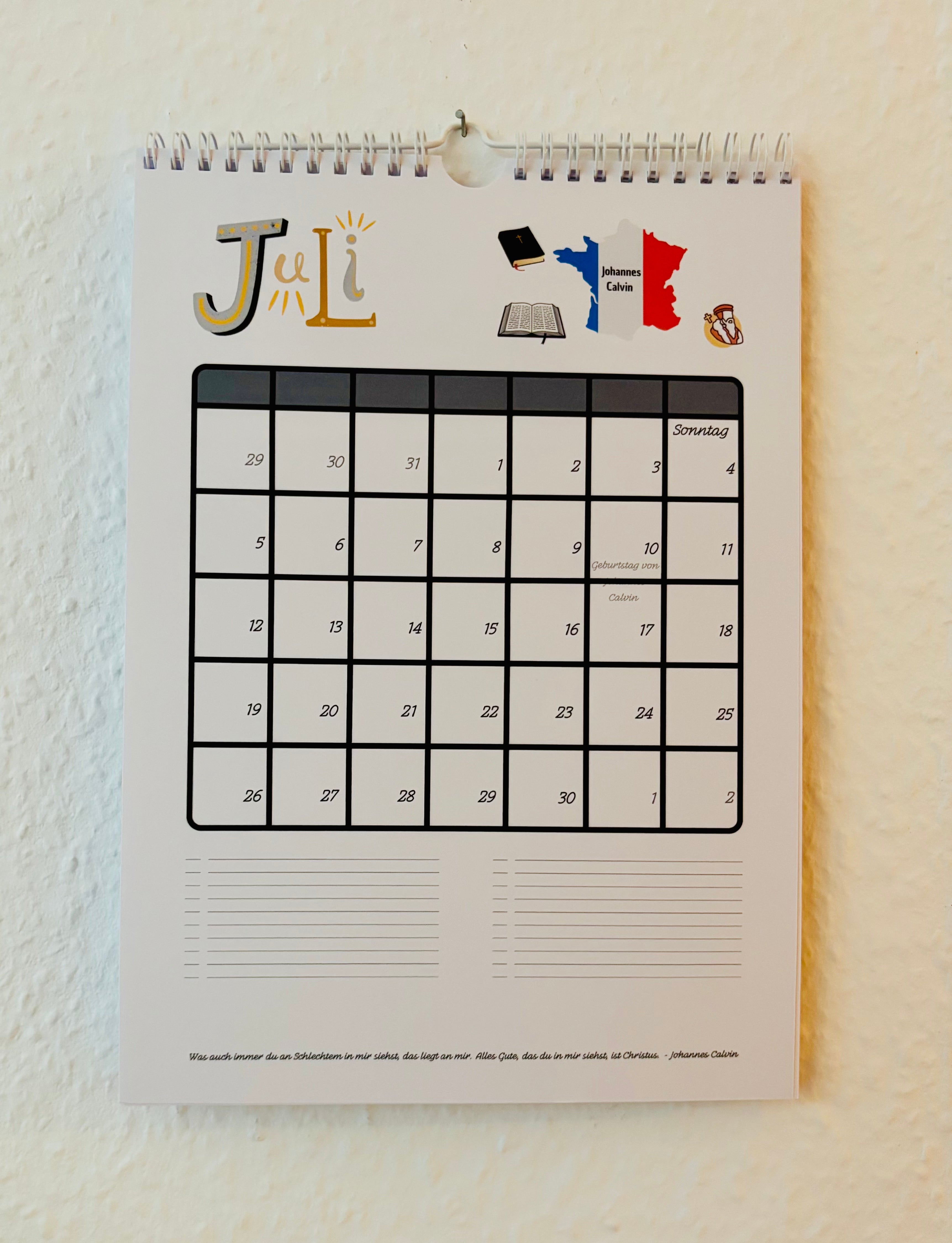 Wandkalender 2027