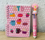 Notizheft + Buntstift