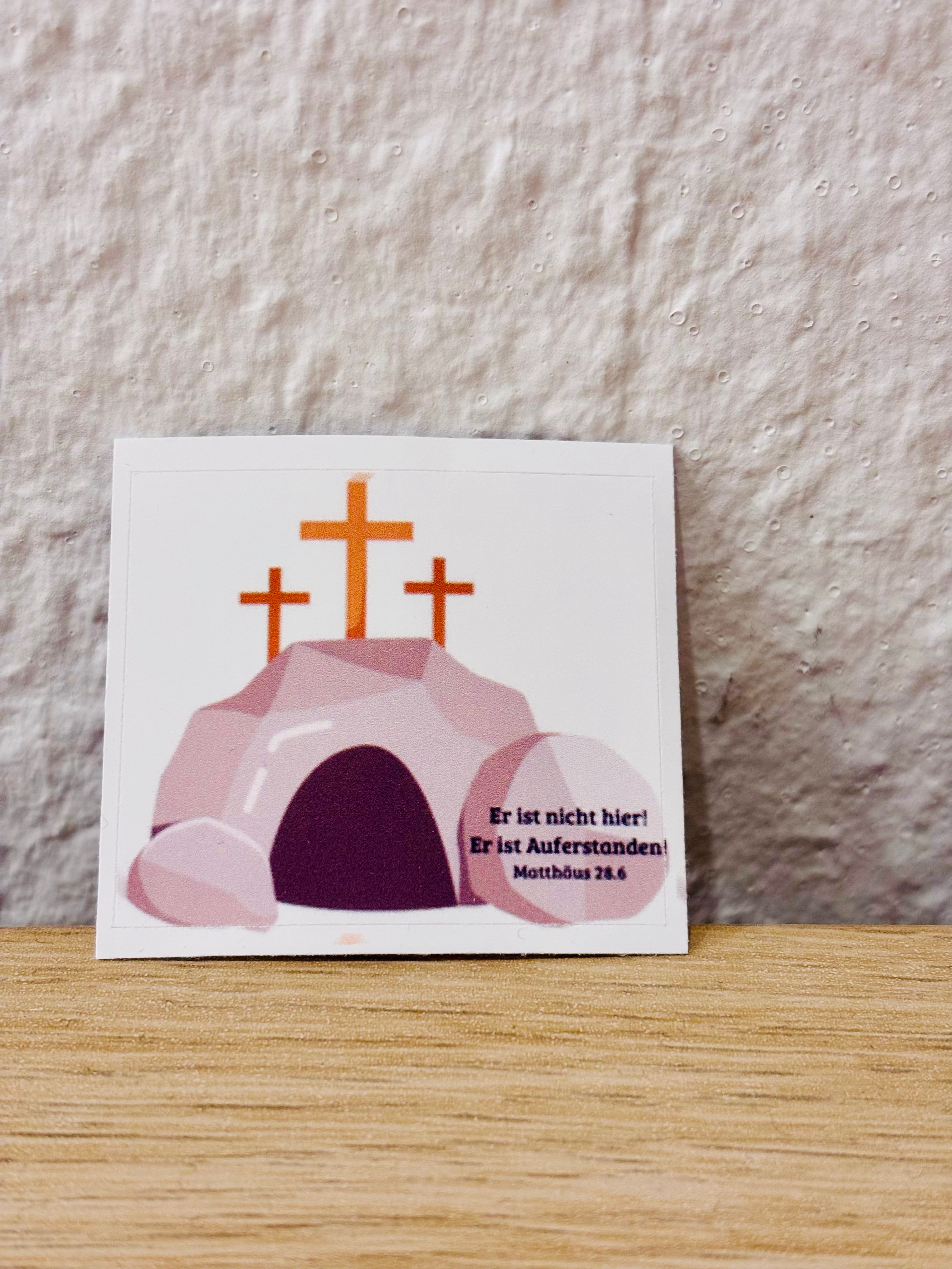 Stickers: Matthäus 28.6 - Grau, Mittel