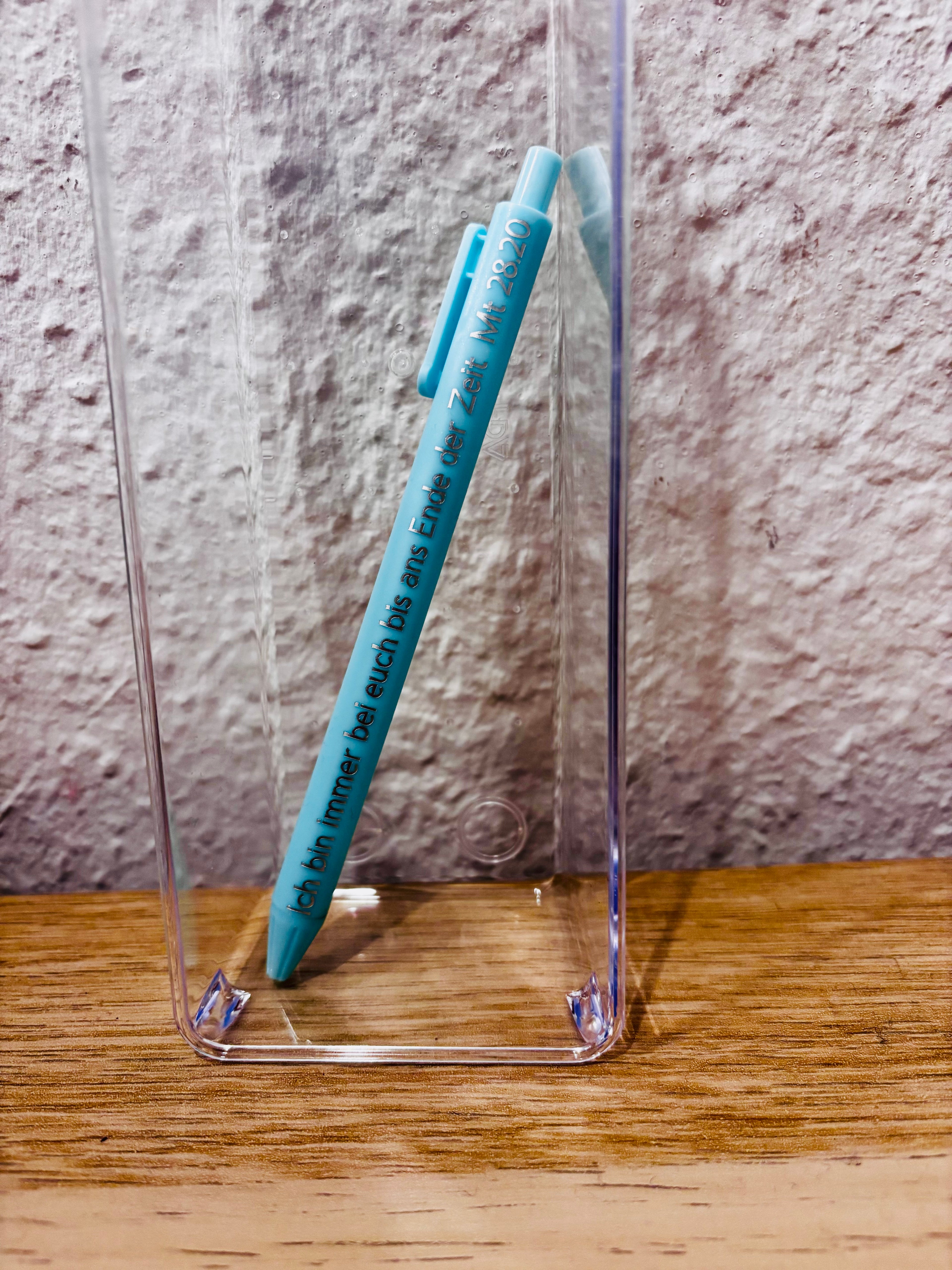 Kugelschreiber mit Bibelverse