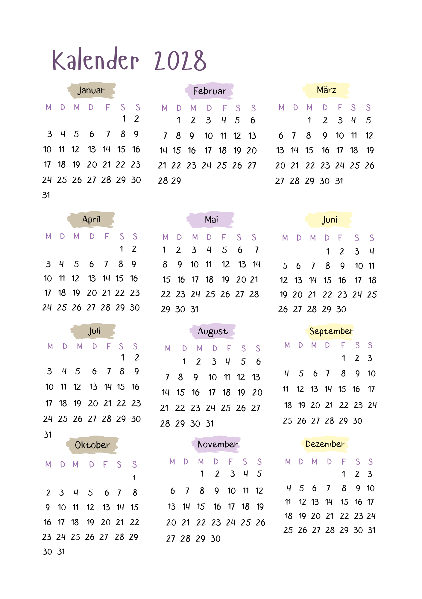 Family planner 2027 für Frauen