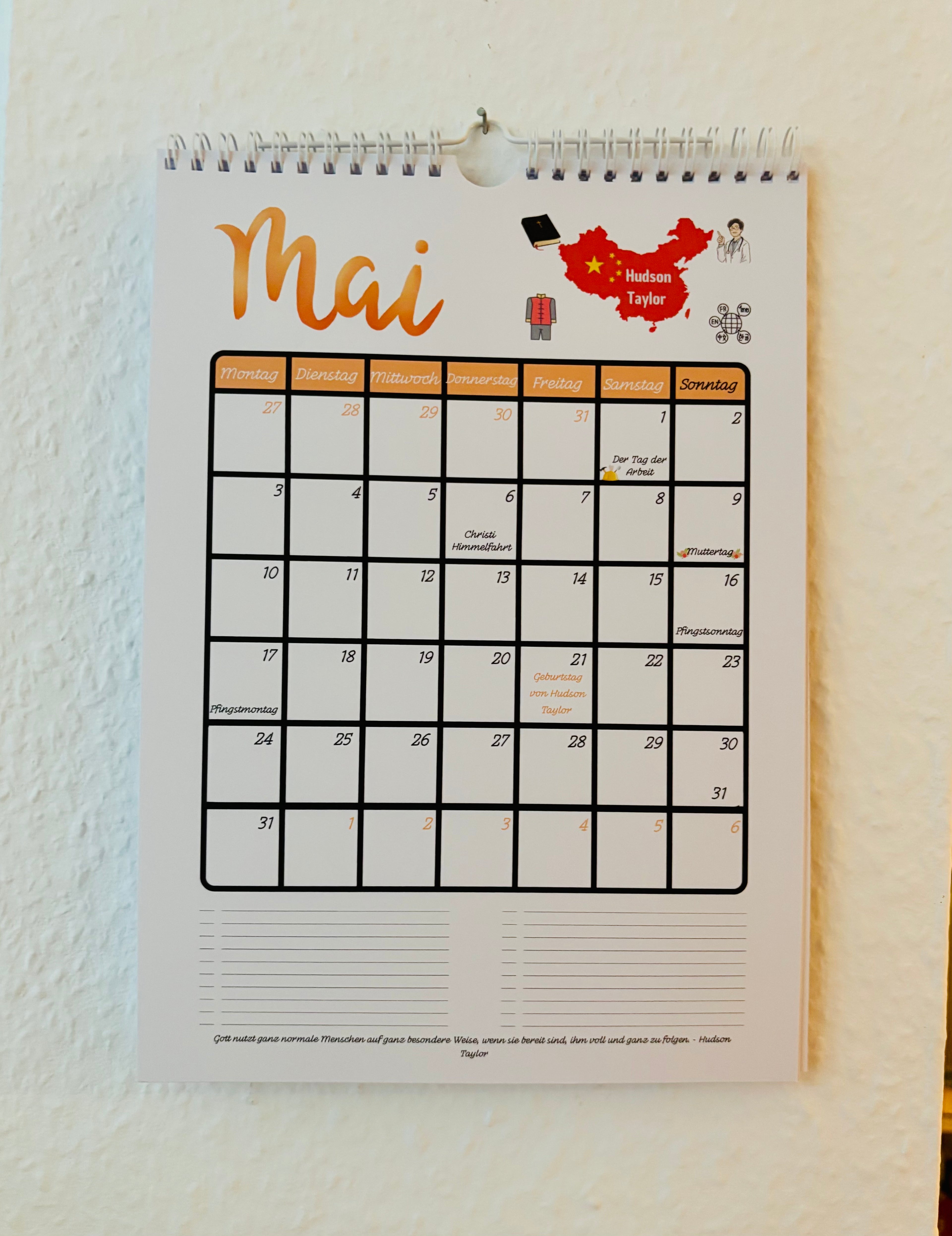 Wandkalender 2027