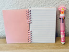 Notizheft + Buntstift