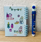 Notizheft + Buntstift