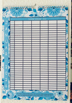 Wand Familien Kalender 2026 - 6 Leute