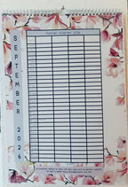 Wand Familien Kalender - 4 Leute