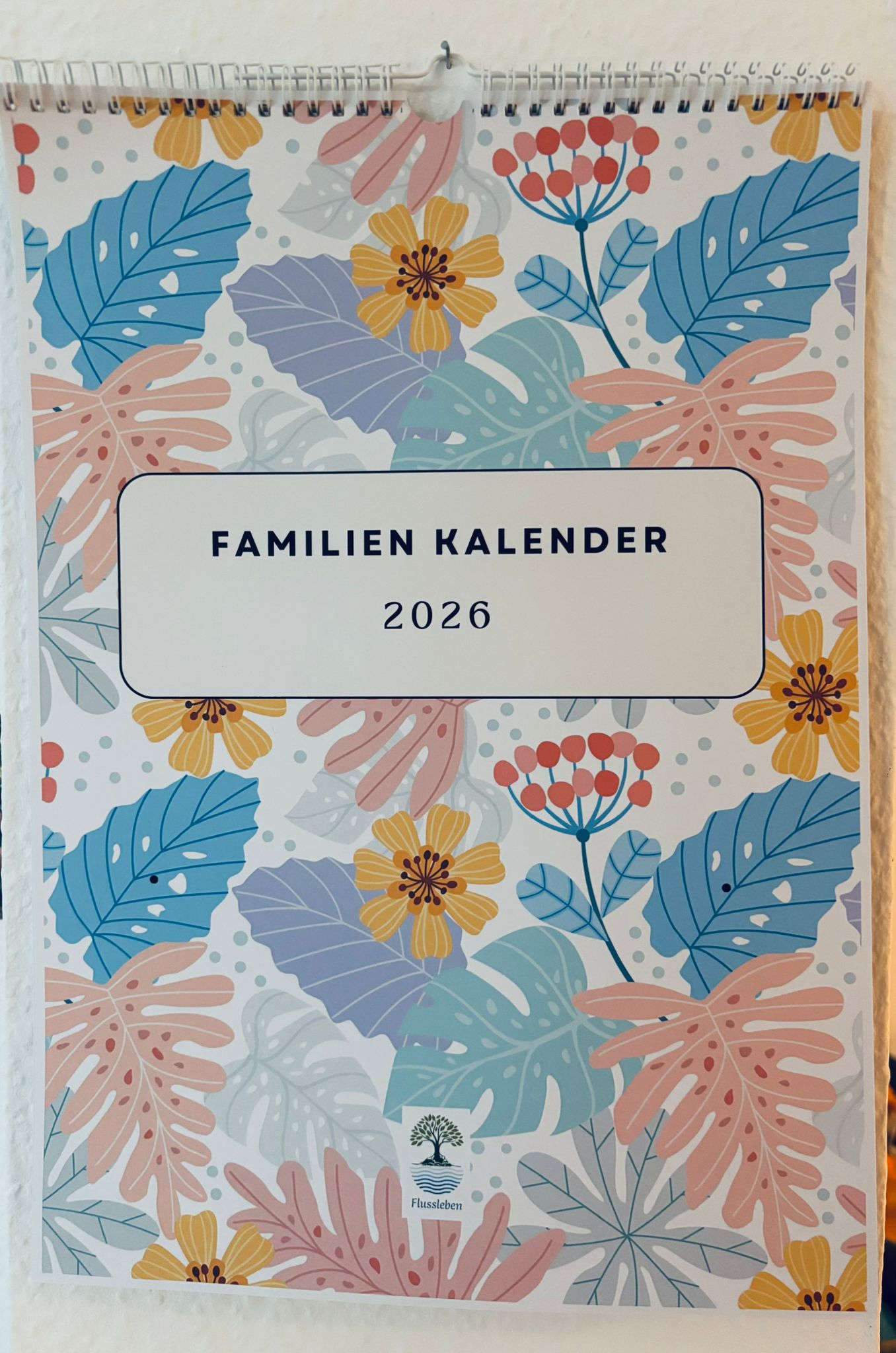 Wand Familien Kalender 2026 - 5 Leute