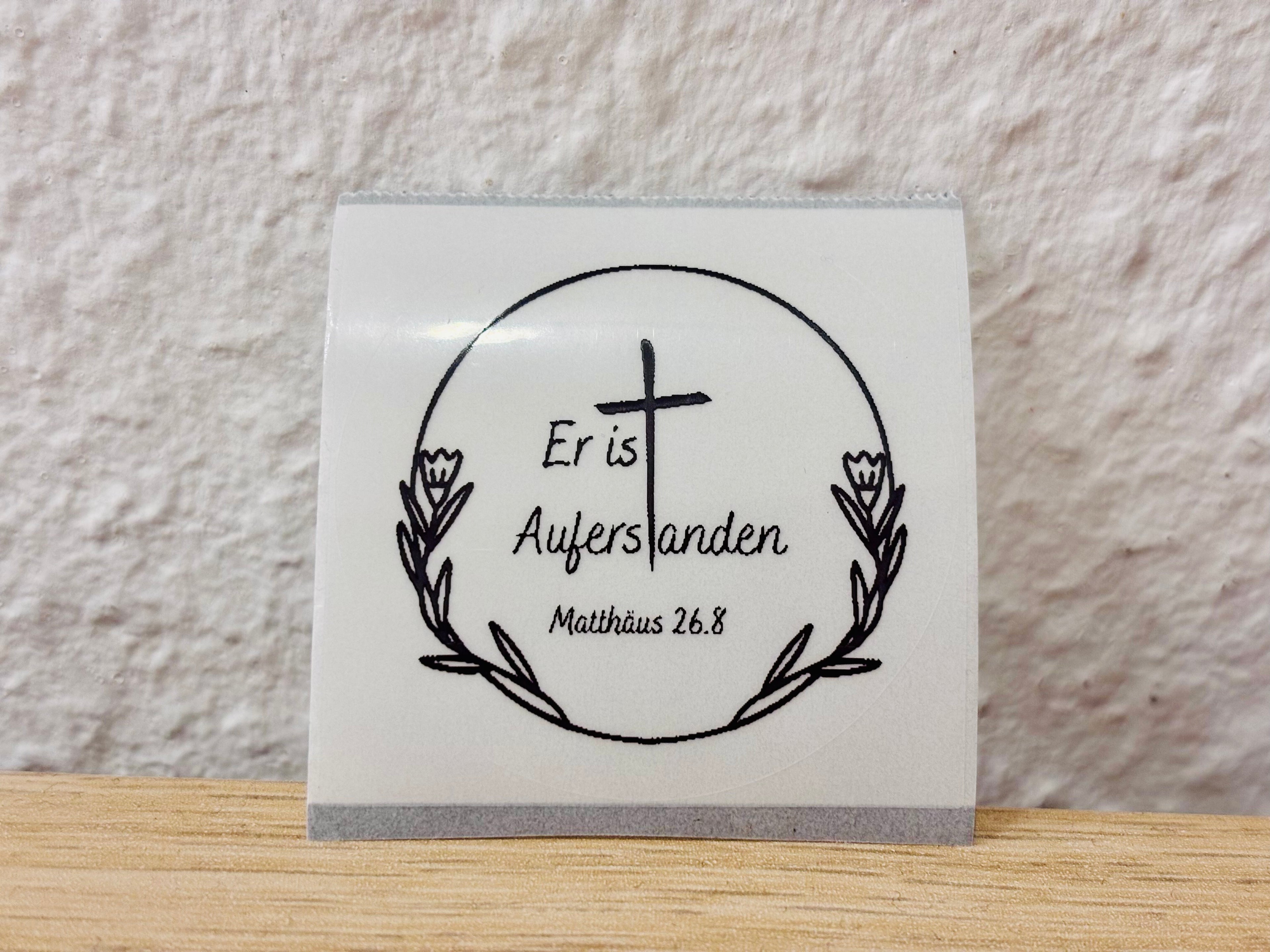 Stickers: „Er ist Auferstanden“