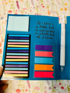 Notebook set: Post it + Notepad (includes the Stabilo Set)