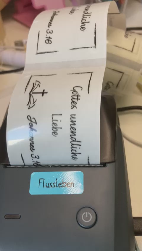 Set von 6  transparent stickers - 80x50mm