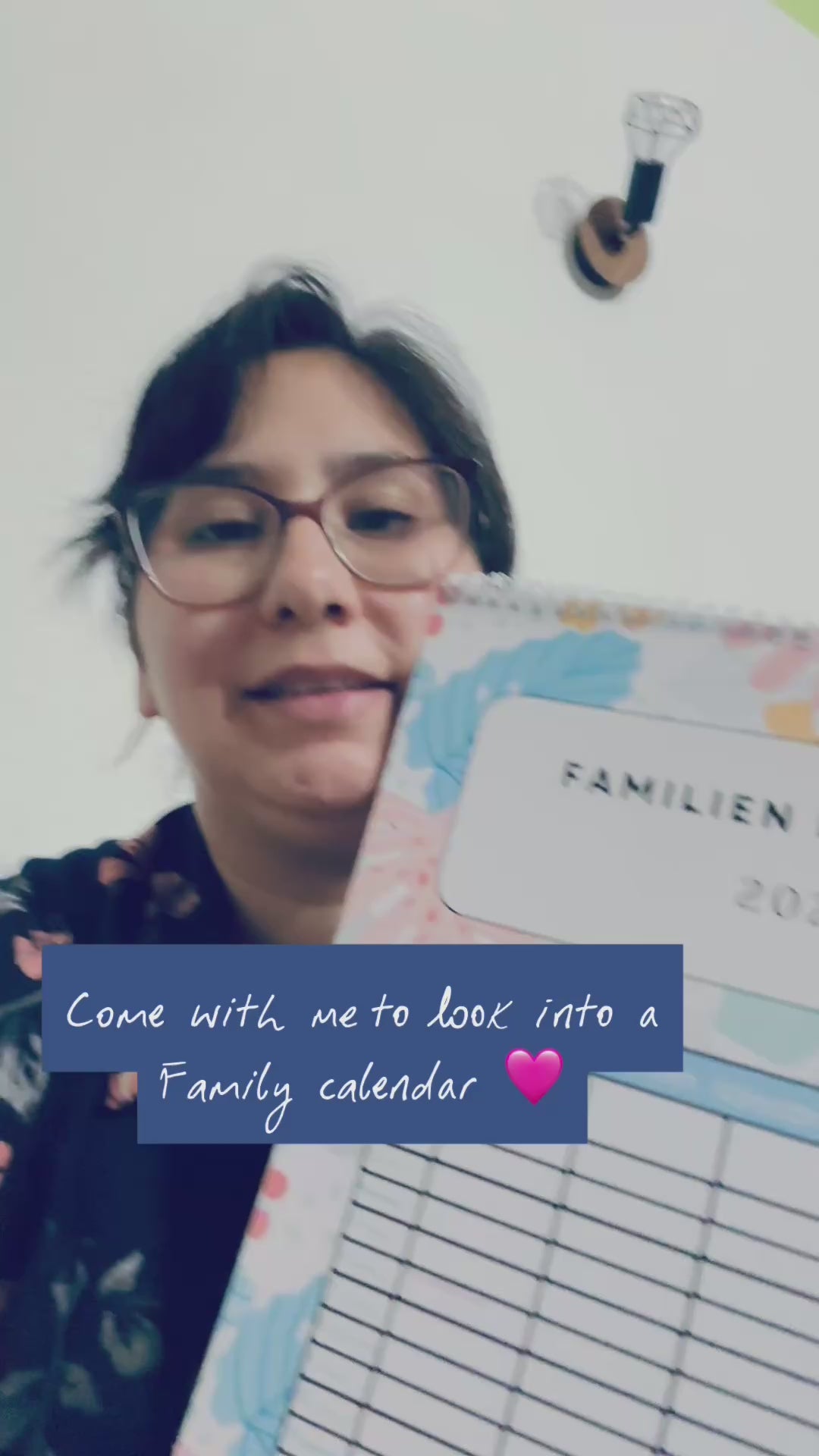 Wand Familien Kalender 2026 - 5 Leute