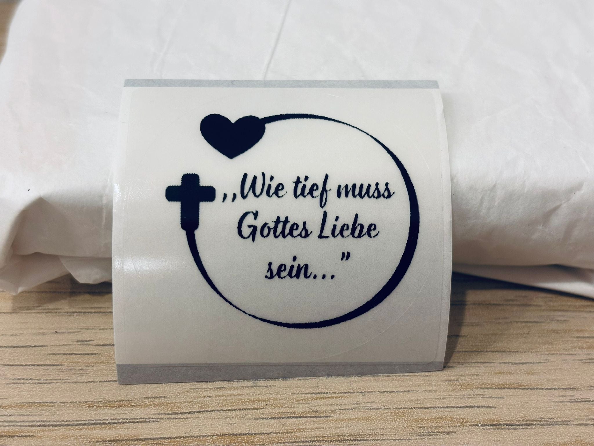 Set mit 10 transparenten Aufklebern, 50 x 50 mm